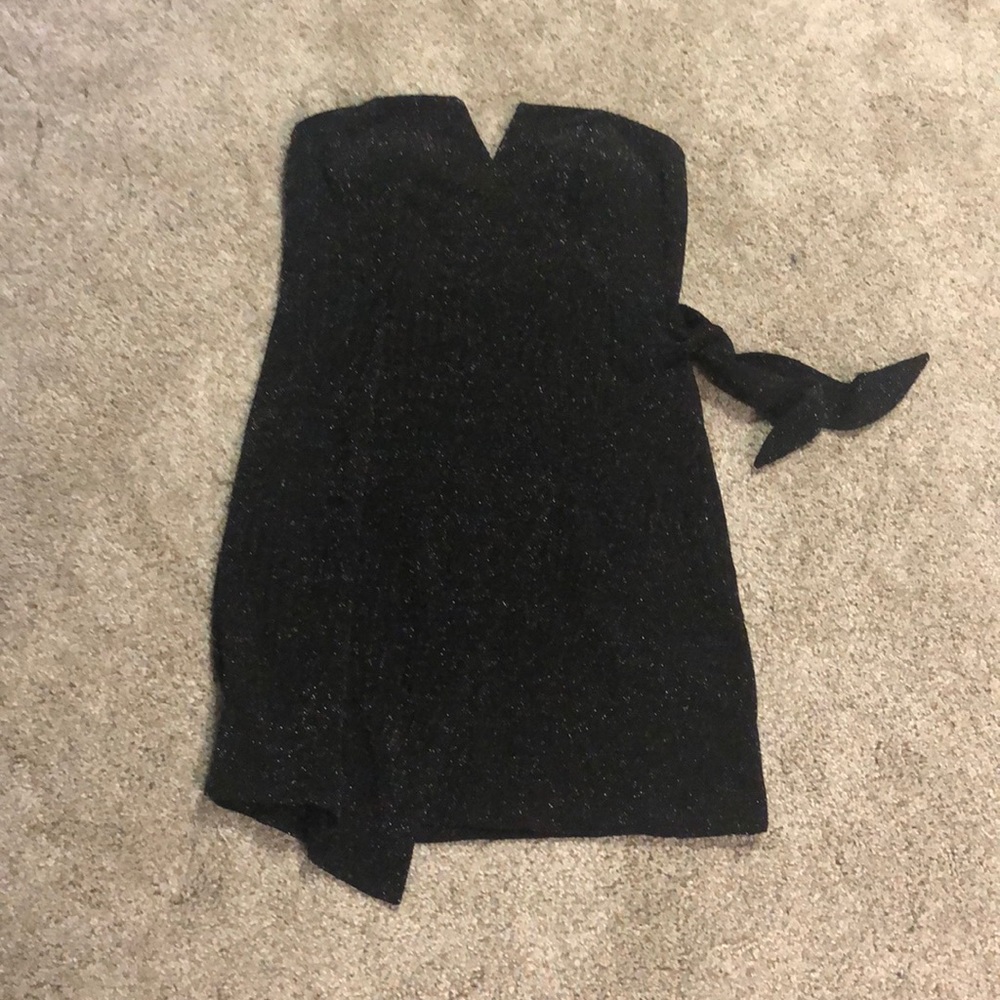 Strapless sparkly dress!